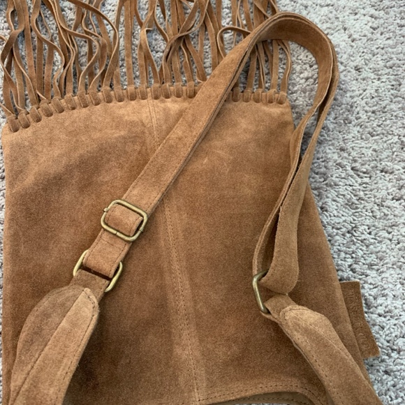 NWOT Musse & Cloud Suede Fringed Bag - Picture 6 of 7